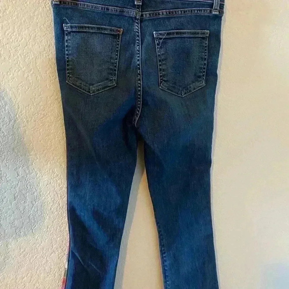 Veronica Beard Carolyn Tuxedo Striped Baby 10” Boot Jeans Size 26 - Picture 10 of 10
